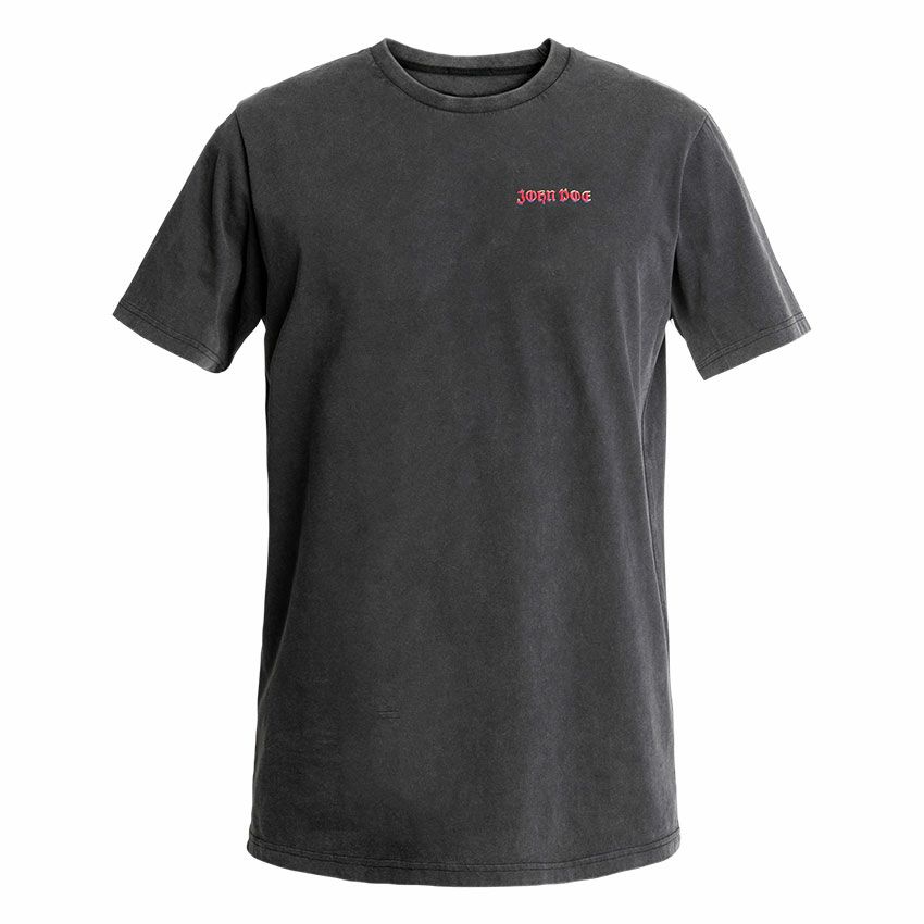 John Doe｜”スネークオンファイア” Tシャツ｜ブラック