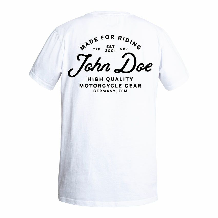 John Doe｜”JD” Tシャツ｜ホワイト