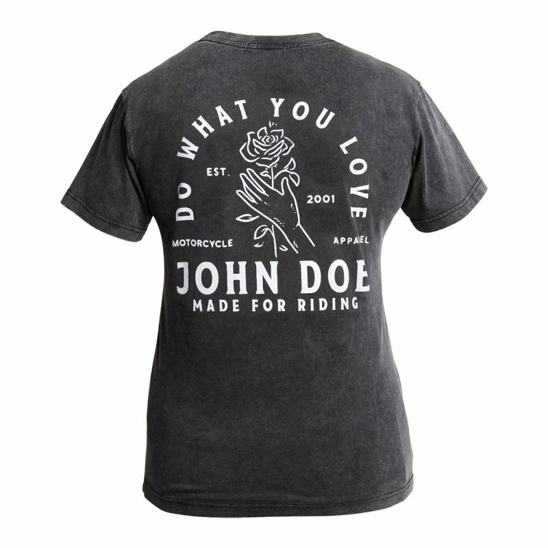 John Doe｜”ローズ” Tシャツ ウーマン｜ブラック
