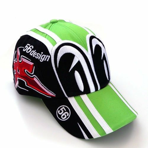 56design｜メダマ キャップ｜帽子｜グリーン×ブラック