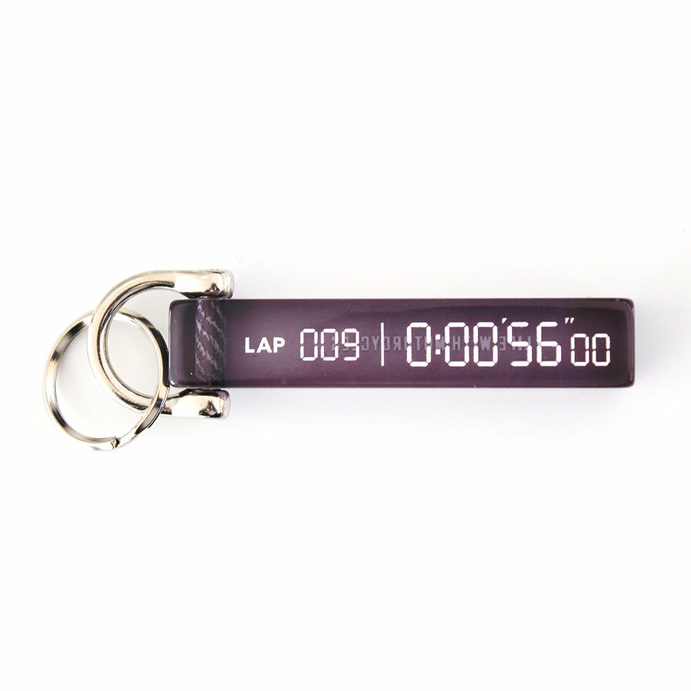 56design｜ラップ タイム キーホルダー｜ブラック