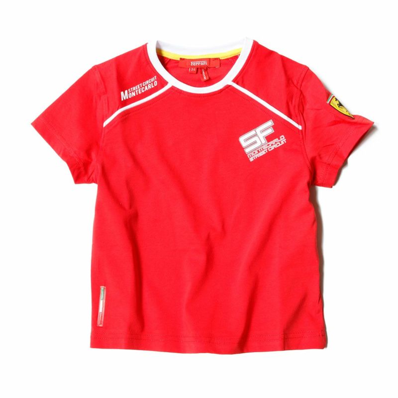 Ferrari｜フェラーリ ビーチ SF UV キッズ Tシャツ｜レッド