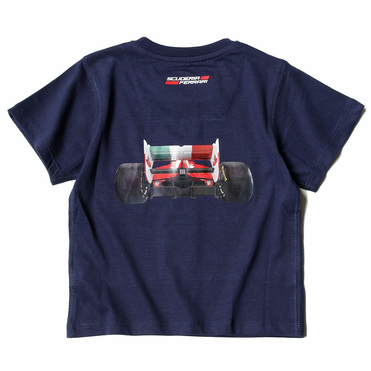 Ferrari｜フェラーリ フロントバック F1 キッズ Tシャツ｜ネイビー