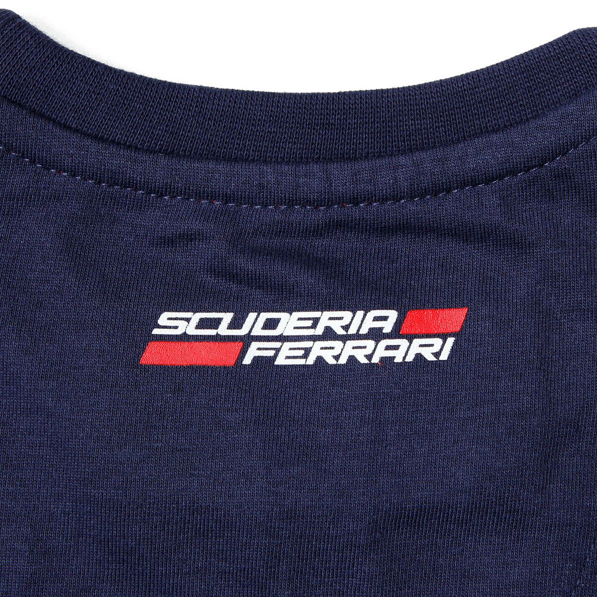Ferrari｜フェラーリ フロントバック F1 キッズ Tシャツ｜ネイビー