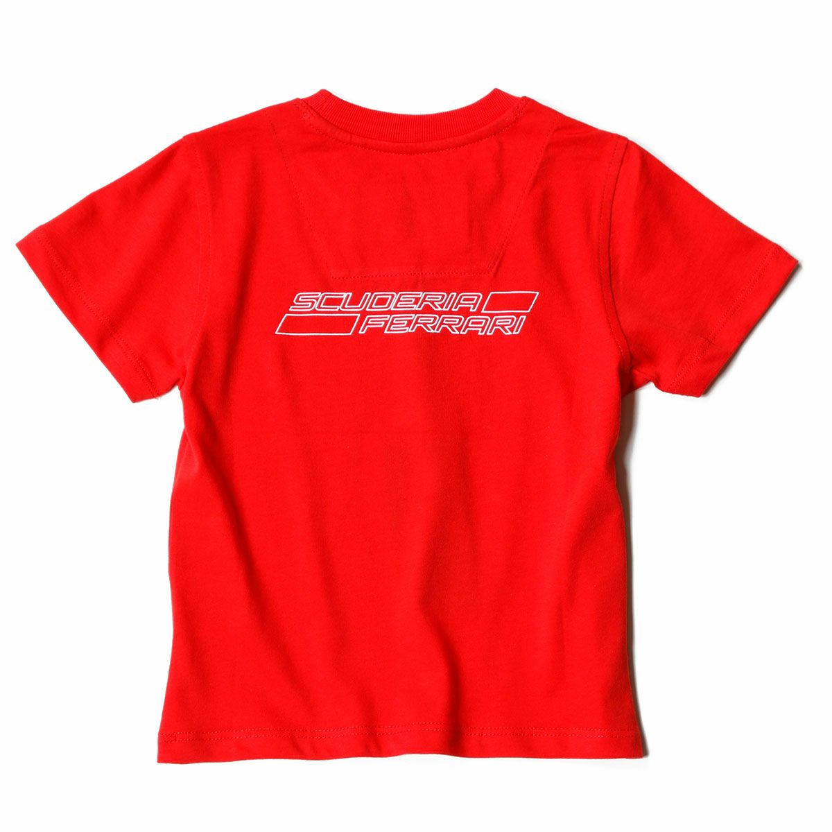 Ferrari｜フェラーリ スクデット フラッグ キッズ Tシャツ｜レッド