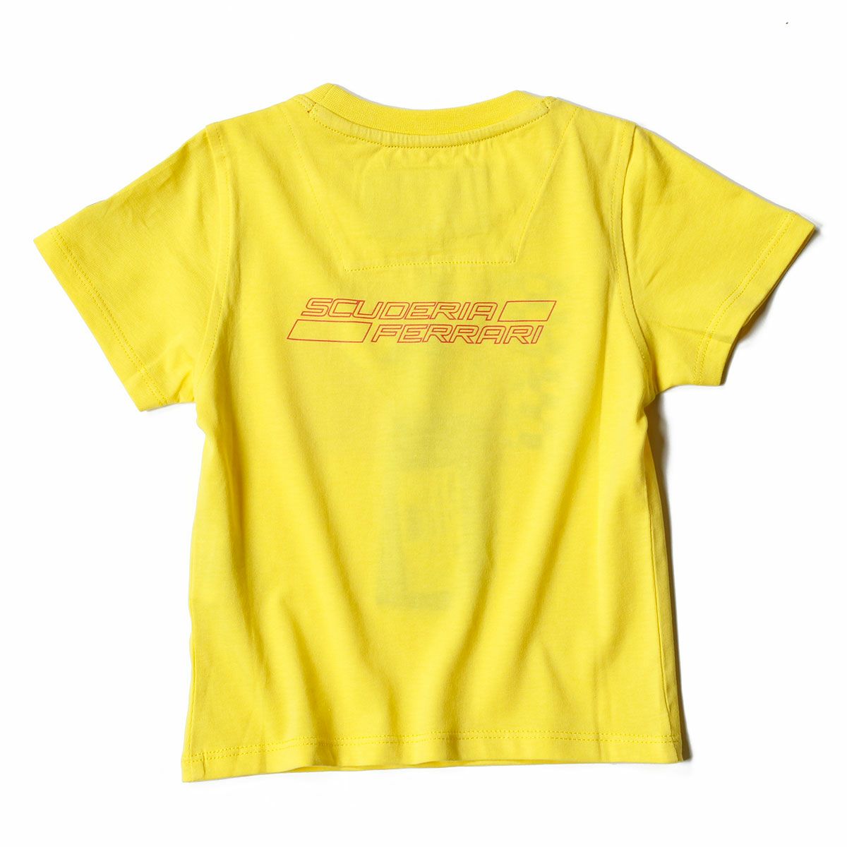 Ferrari｜フェラーリ スクデット フラッグ キッズ Tシャツ｜イエロー