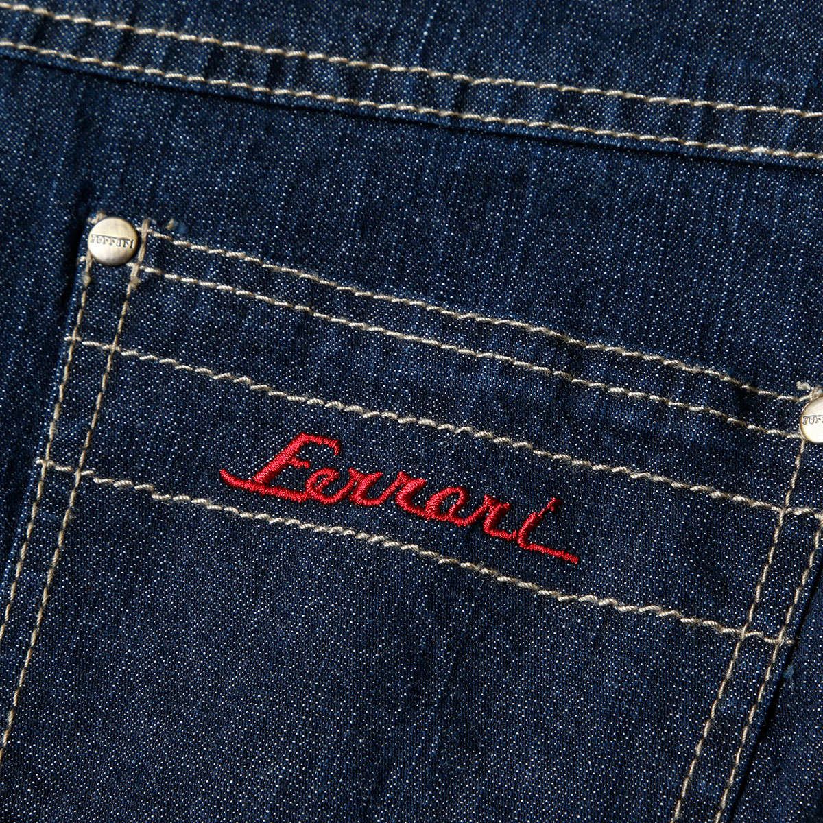 Ferrari｜フェラーリ キッズ 5ポケット デニム パンツ｜インディゴ