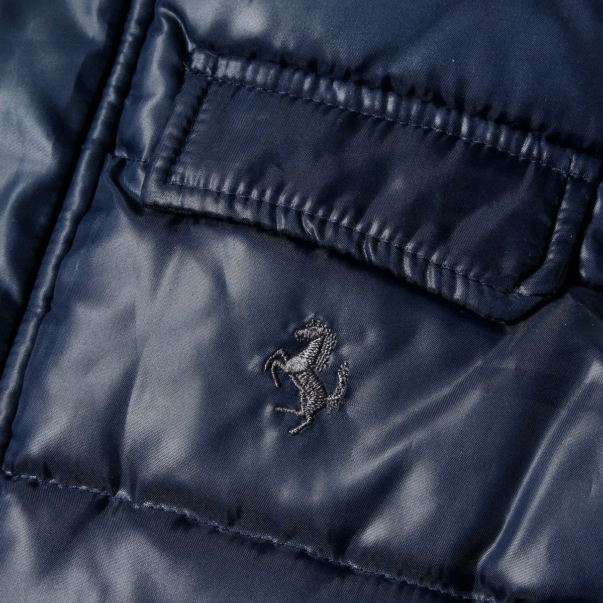 Ferrari｜フェラーリ フェザー ダウン キッズ ベスト｜ネイビー