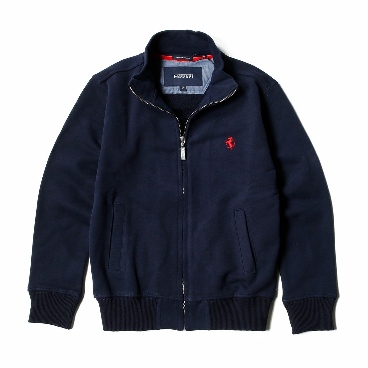Ferrari｜フェラーリ ロングスリーブ スウェットシャツ キッズ ジャケット｜スウェット｜ネイビー