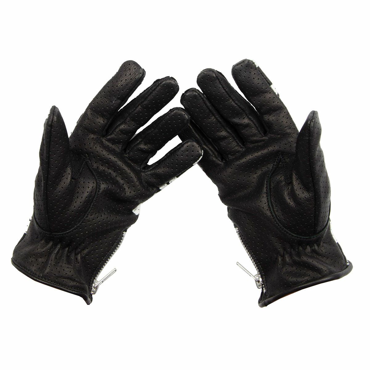 El Solitario｜ウルフ チェッカーズ グローブ｜サマー｜ブラック×ホワイト