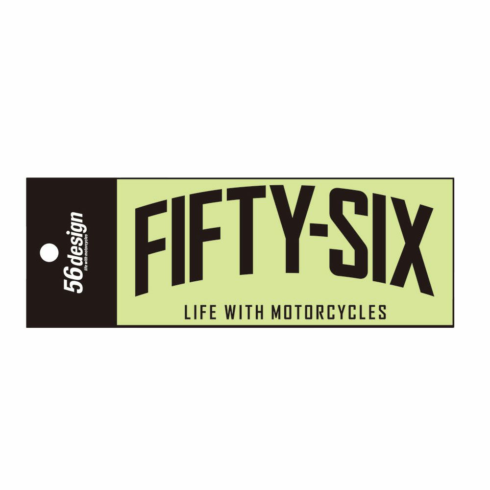 56design｜フィフティシックス アーチ ステッカー（130）｜ステッカー｜ブラック