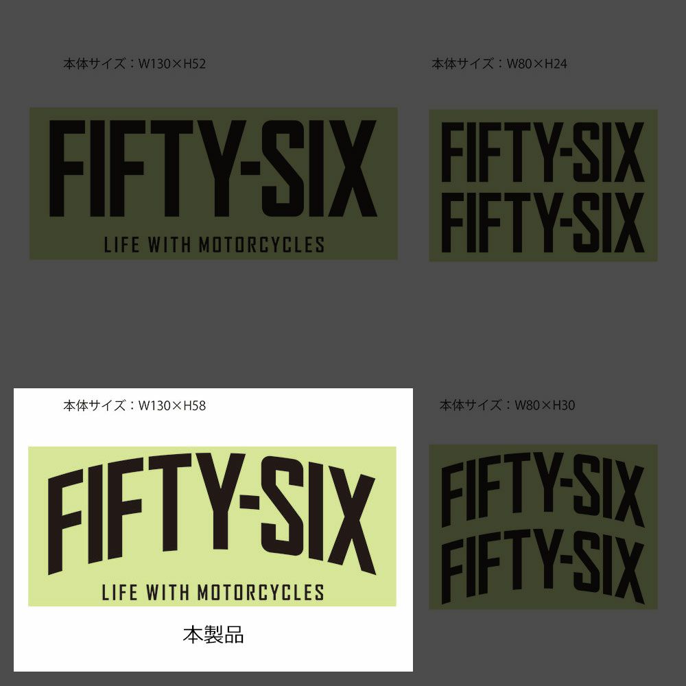 56design｜フィフティシックス アーチ ステッカー（130）｜ステッカー