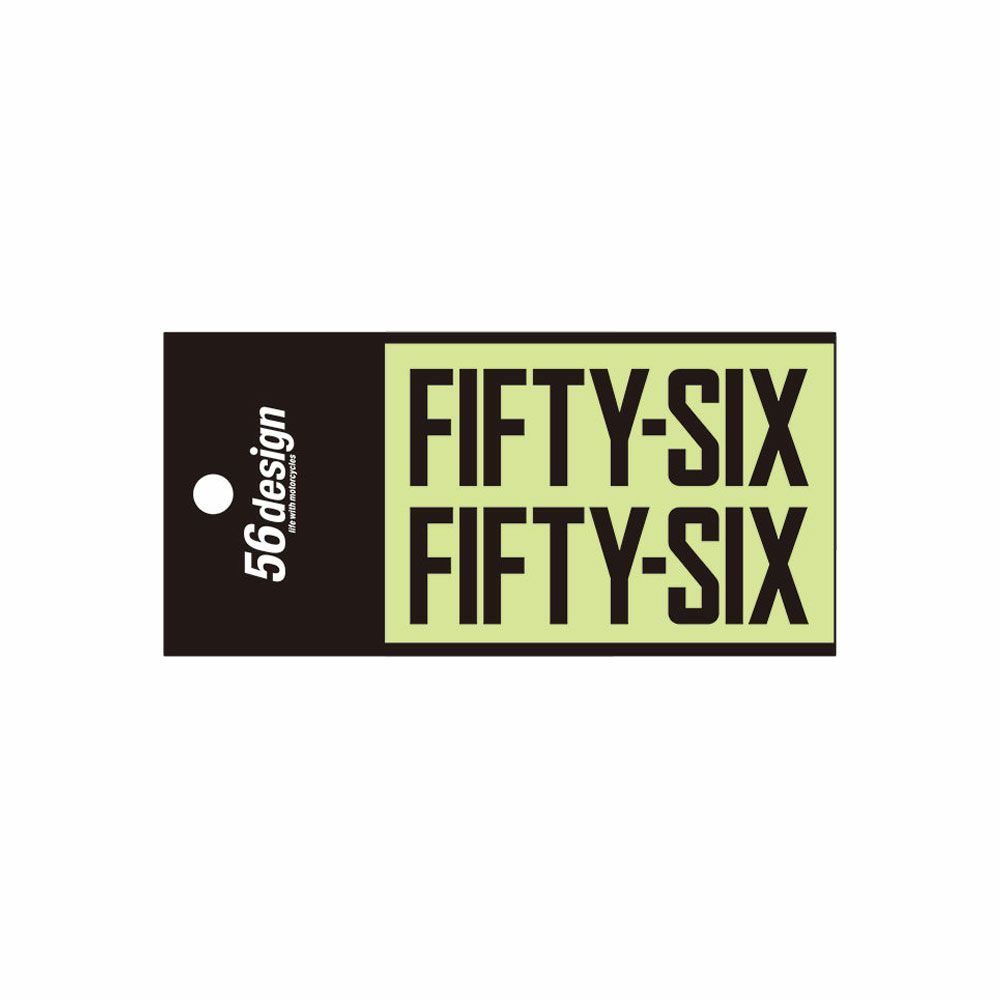 56design｜フィフティシックス ステッカー（80）｜ステッカー｜ブラック