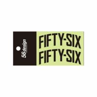 56design｜フィフティシックス アーチ ステッカー（80）｜ステッカー｜ブラック