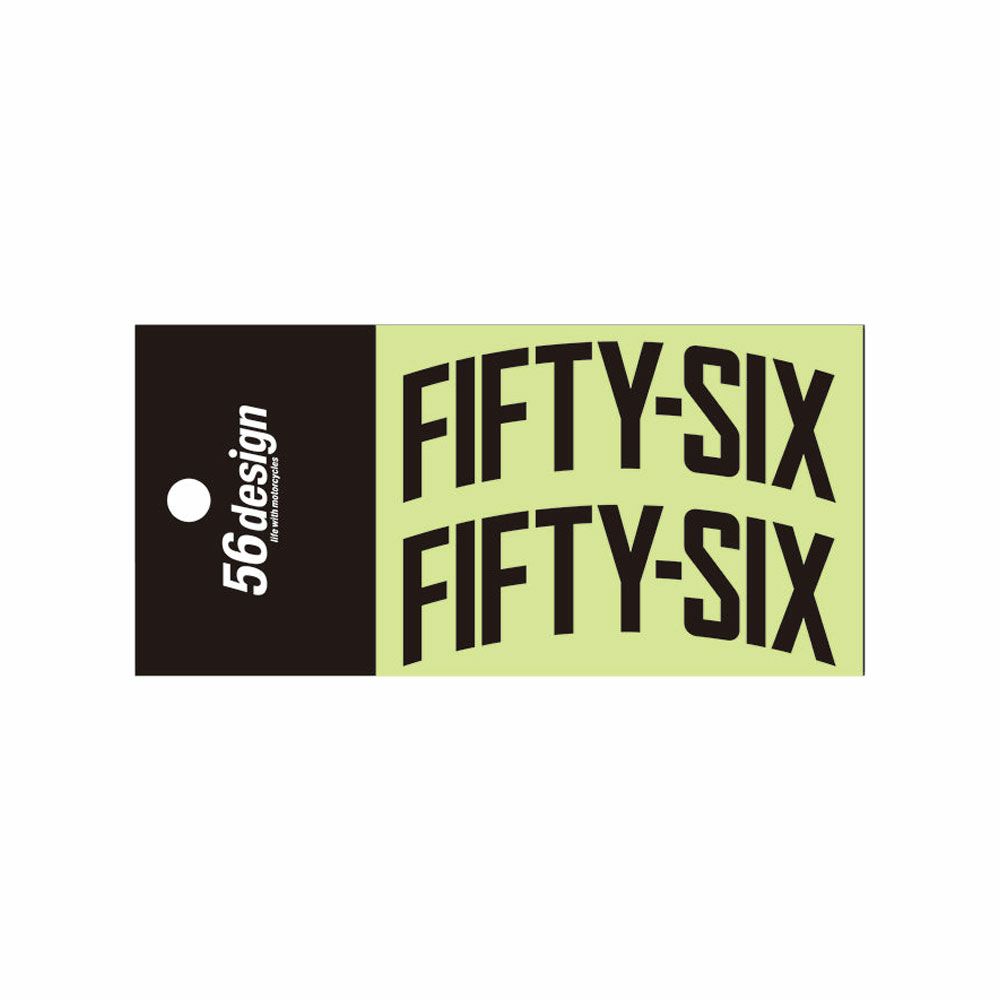 56design｜フィフティシックス アーチ ステッカー（80）｜ステッカー｜ブラック