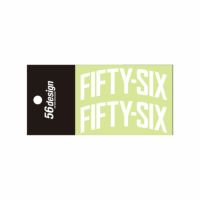 56design｜フィフティシックス アーチ ステッカー（80）｜ステッカー｜ホワイト