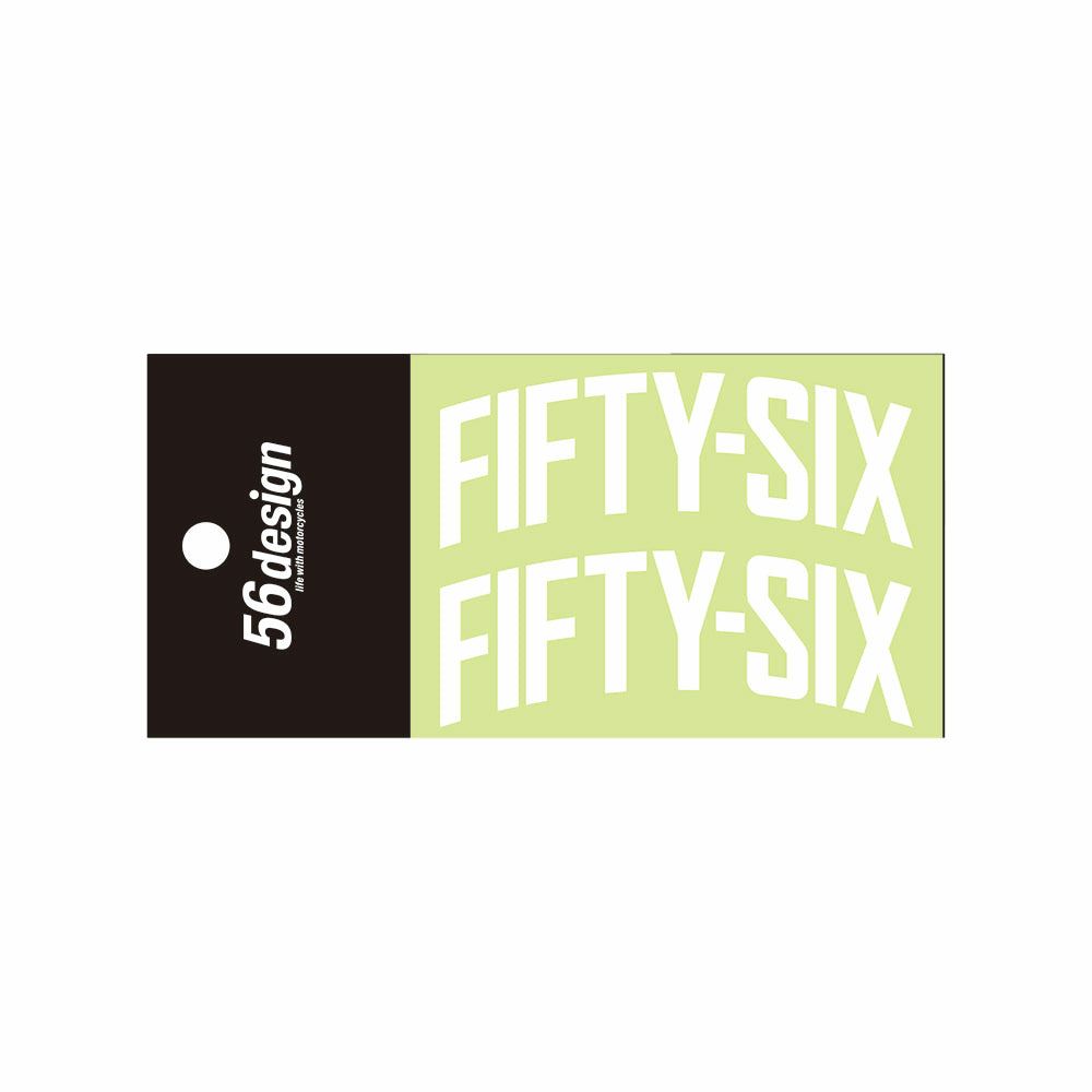56design｜フィフティシックス アーチ ステッカー（80）｜ステッカー｜ホワイト