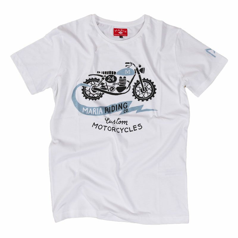 Maria Riding Company｜オールド スクランブラー Tシャツ｜
