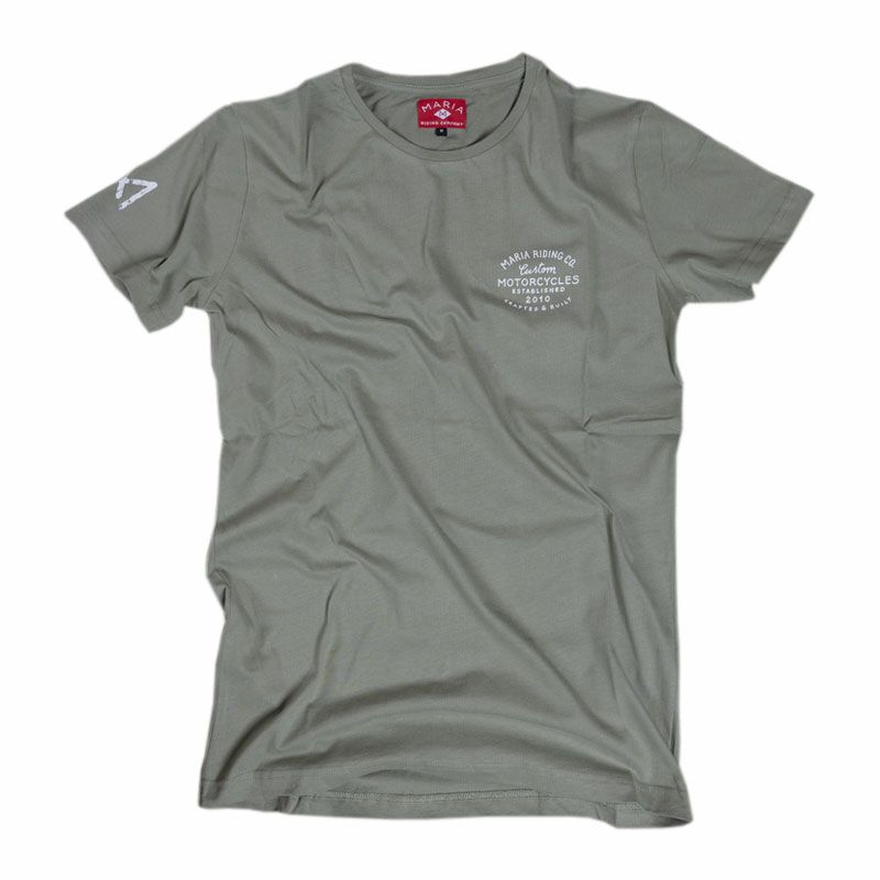 Maria Riding Company｜ハンドクラフト Tシャツ｜オリーブ