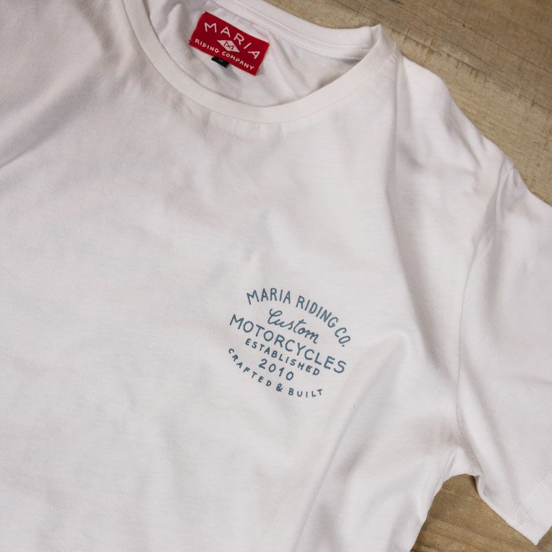 Maria Riding Company｜ハンドクラフト Tシャツ｜ホワイト