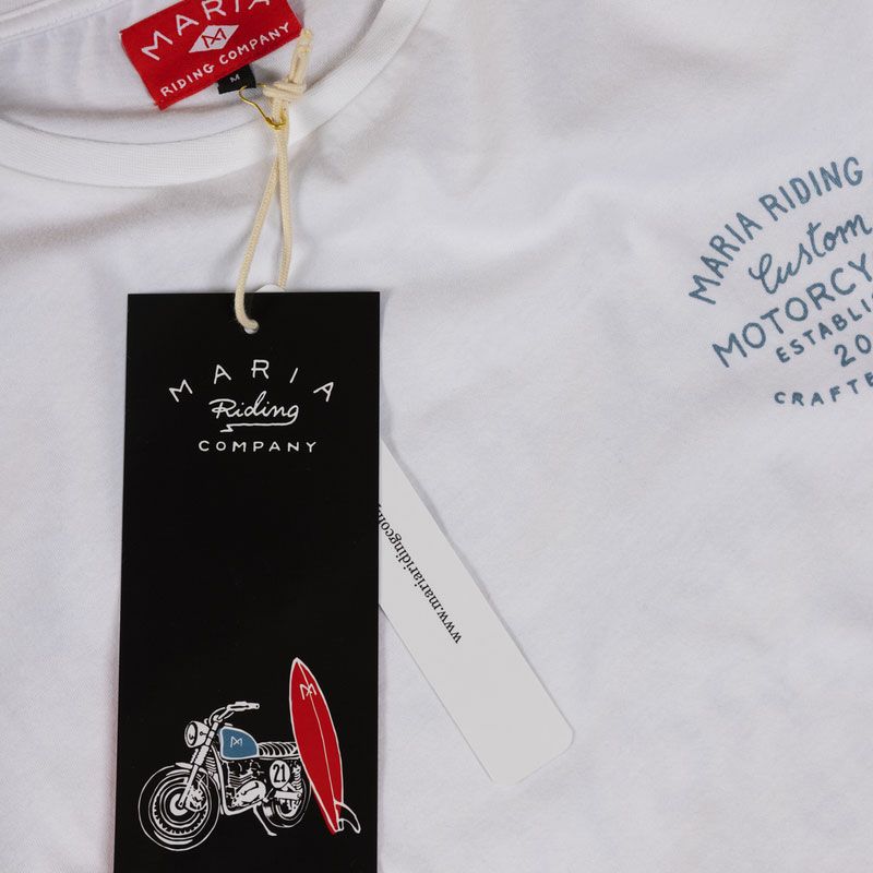 Maria Riding Company｜ハンドクラフト Tシャツ｜ホワイト
