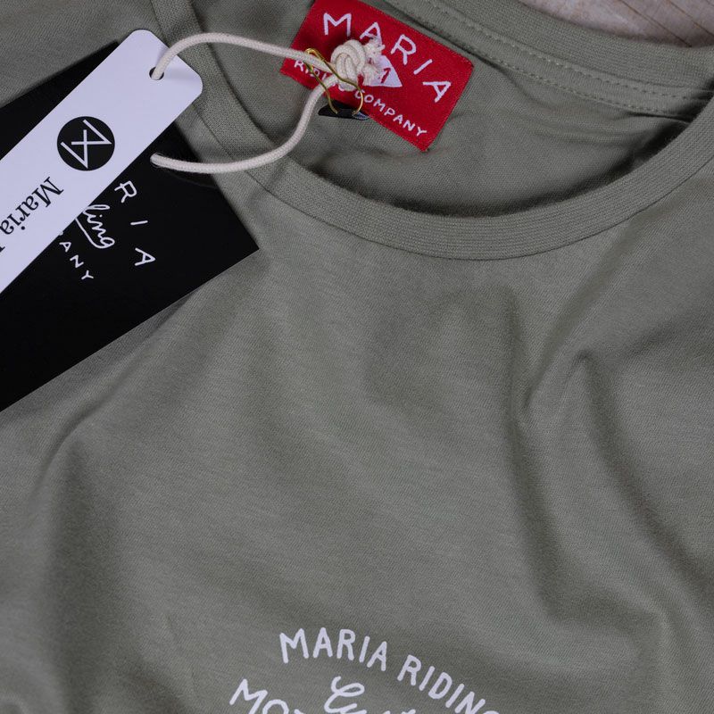 Maria Riding Company｜ハンドクラフト Tシャツ｜オリーブ