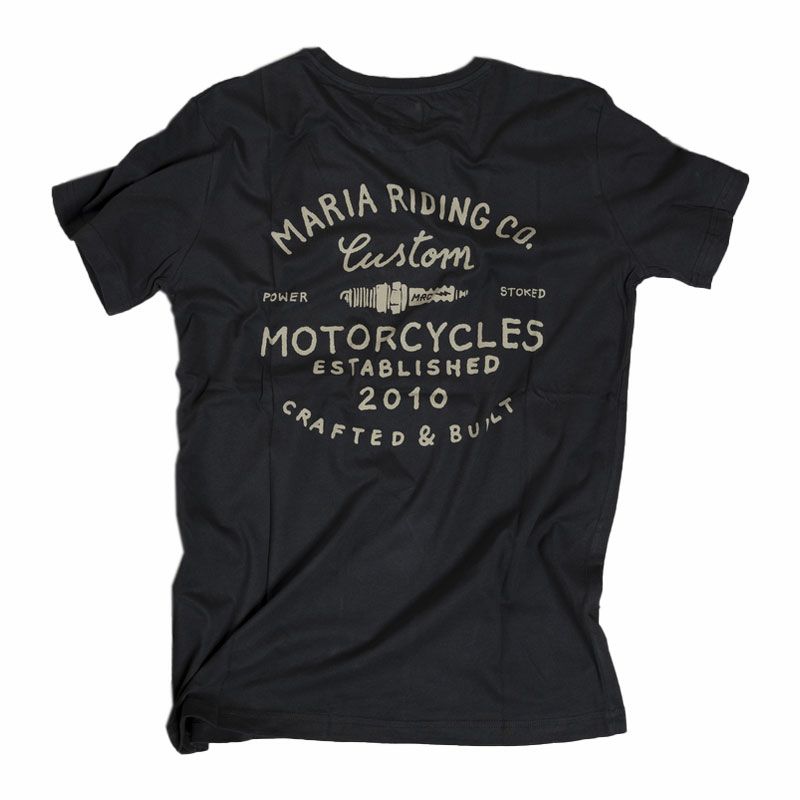 Maria Riding Company｜ハンドクラフト Tシャツ｜ダークグレー