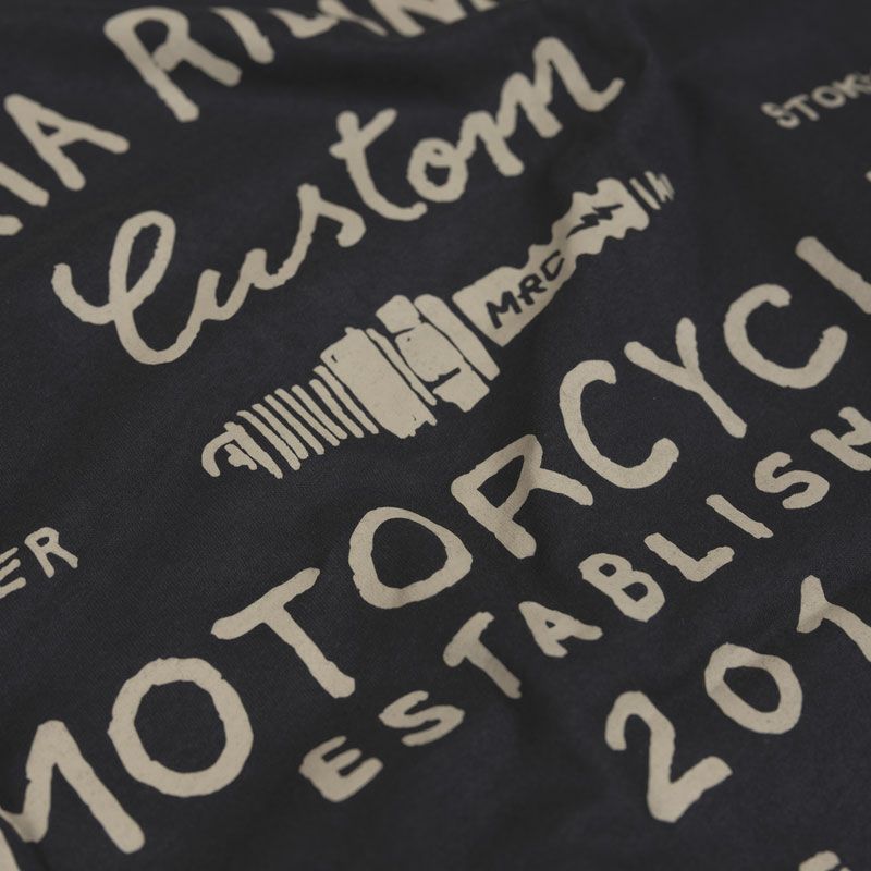 Maria Riding Company｜ハンドクラフト Tシャツ｜ダークグレー