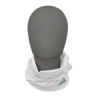 FREEZE TECH｜氷撃 冷感 ロングネックゲーター｜ネックカバー｜ホワイト｜着用