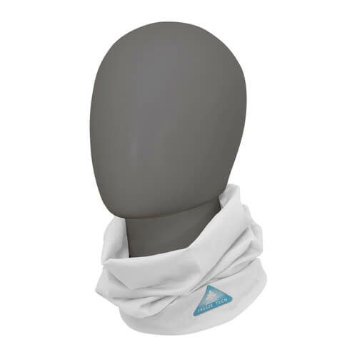 FREEZE TECH｜氷撃 冷感 ロングネックゲーター｜ネックカバー｜ホワイト｜着用