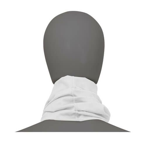 FREEZE TECH｜氷撃 冷感 ロングネックゲーター｜ネックカバー｜ホワイト｜着用