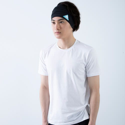 FREEZE TECH｜氷撃 冷感 ロングネックゲーター｜ネックカバー｜ブラック｜モデル着用