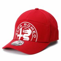 Alfaromeo｜アルファロメオ DNA ビッグ ロゴ キャップ｜帽子｜レッド