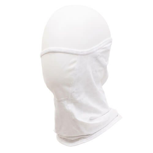 FREEZE TECH｜氷撃 冷感 フェイスカバー イヤーループ付き｜ネックカバー｜ホワイト｜着用