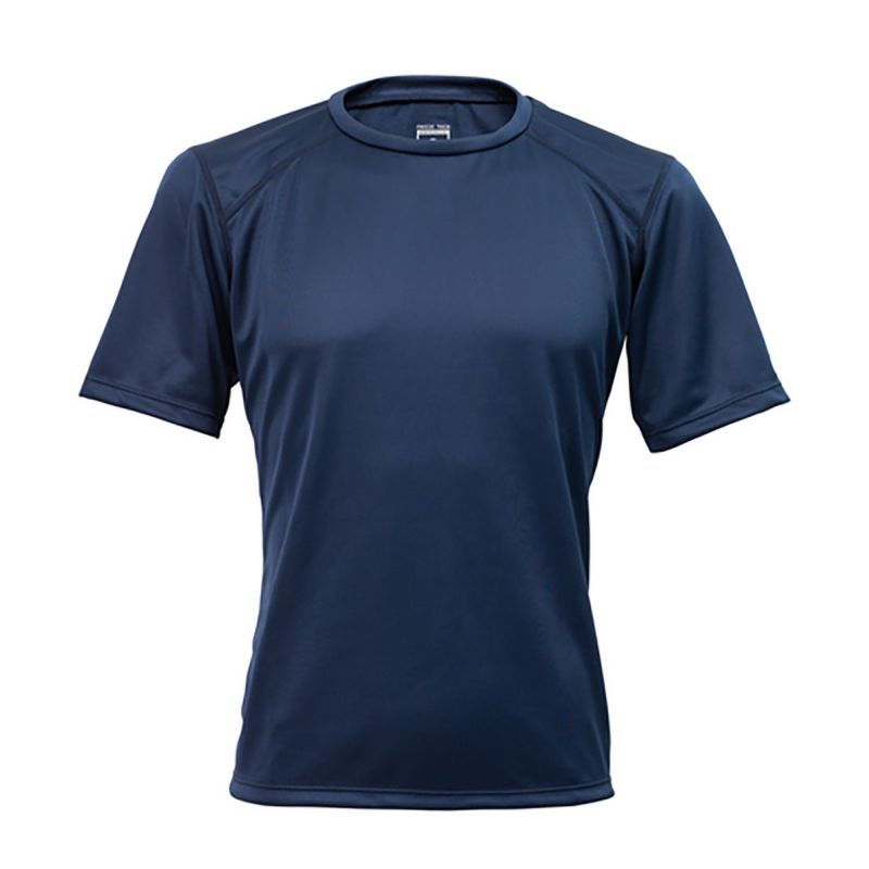 FREEZE TECH｜氷撃 レギュラーフィット 冷感シャツ 半袖クルーネック Performance Line LIDEF｜アンダーウェア｜ネイビー