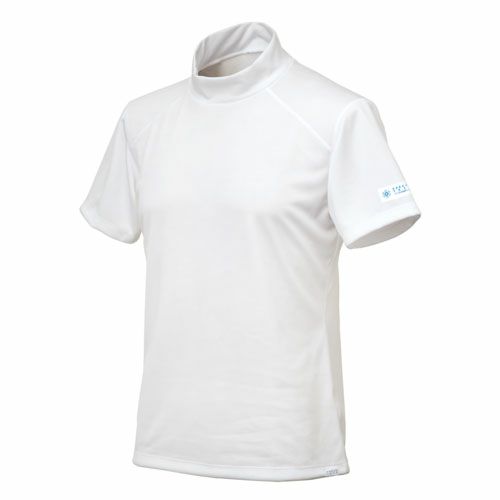 FREEZE TECH｜氷撃 レギュラーフィット 冷感シャツ 半袖モックネック Performance Line LIDEF｜アンダーウェア｜ホワイト