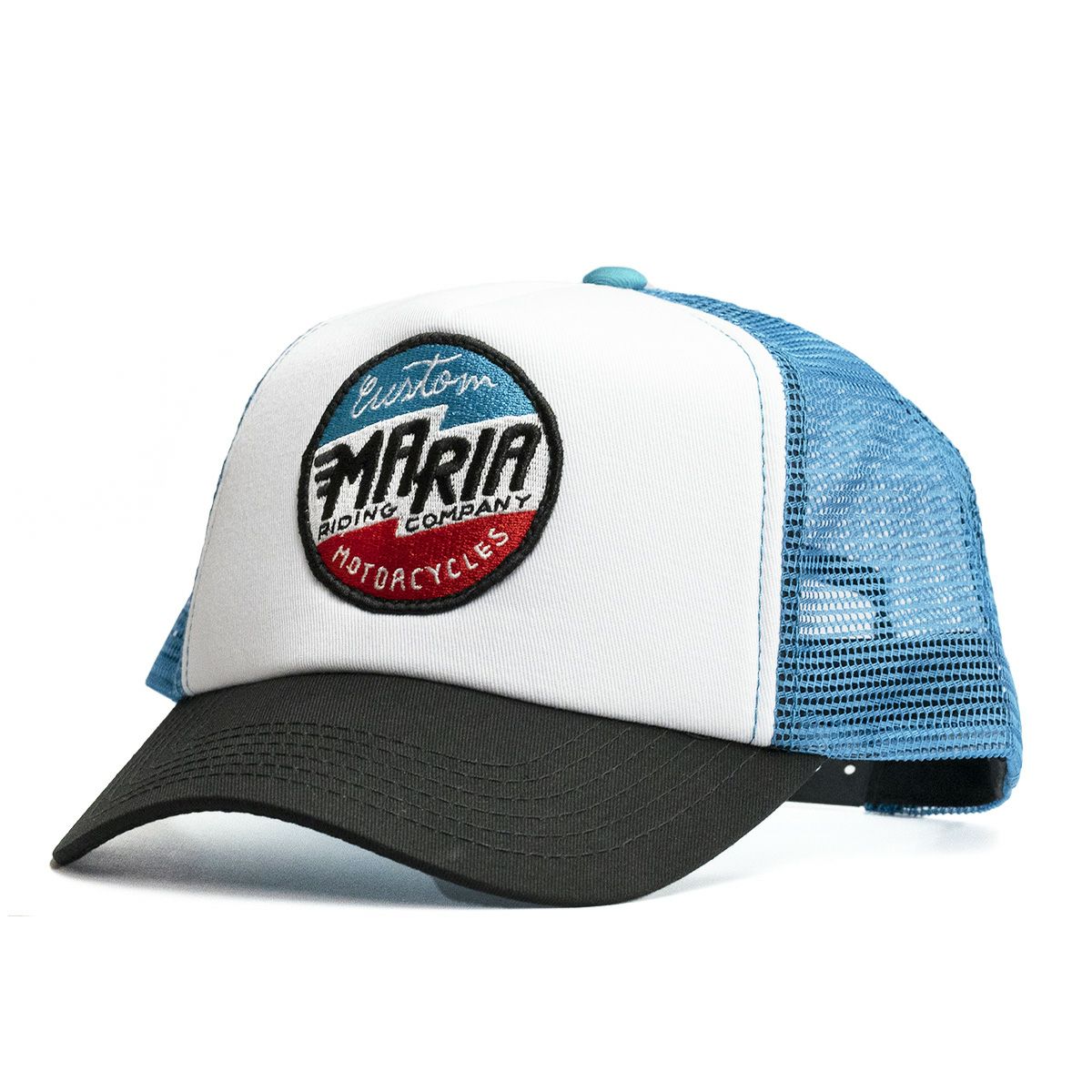 WACKOMARIA トラッカーキャップ 青白　メッシュキャップ WACKO MARIA(ワコマリア)｜MESH CAP｜正規通販取扱店 In STATE