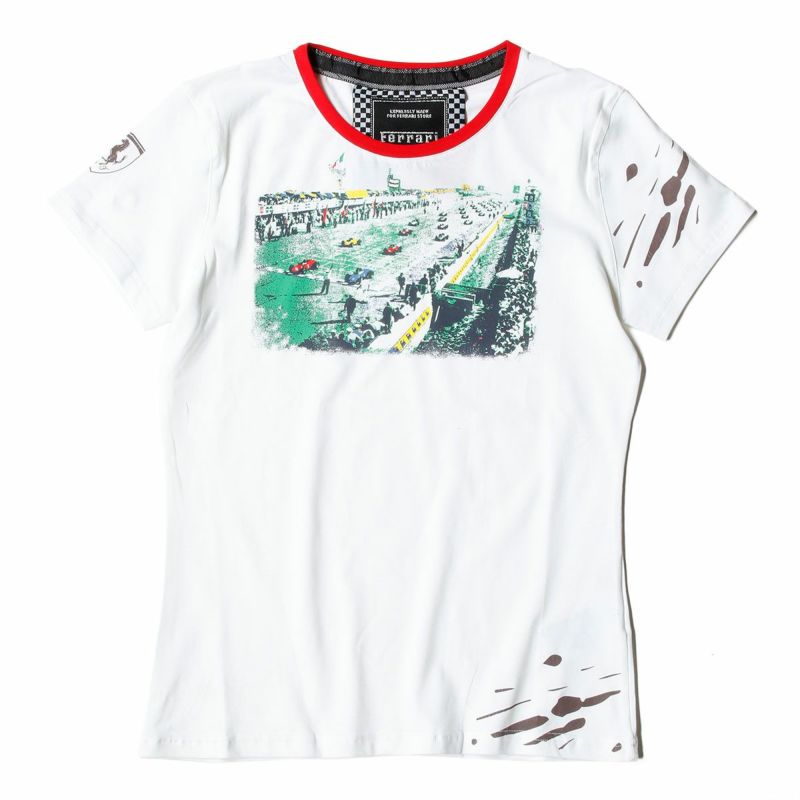 Ferrari｜フェラーリ ウィメンズ ベーシック Prm Tシャツ｜ホワイト