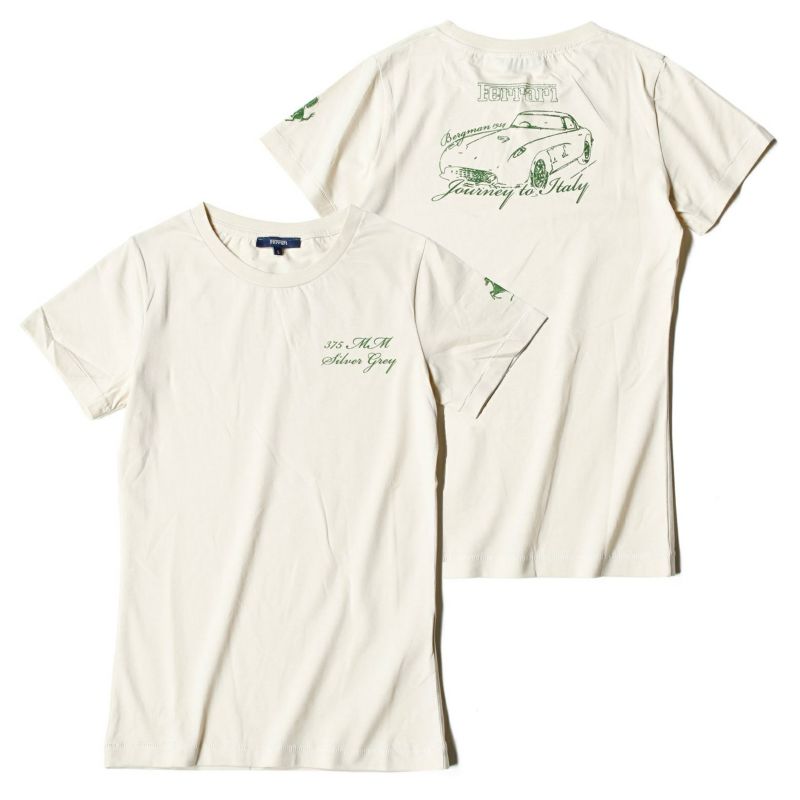 Ferrari｜フェラーリ ウィメンズ 375MM プリント ホース Tシャツ｜