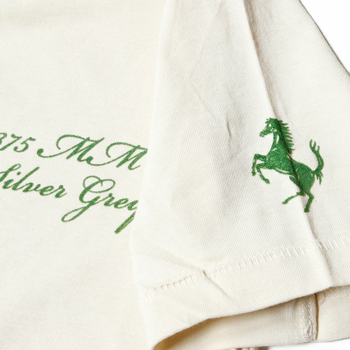 Ferrari｜フェラーリ ウィメンズ 375MM プリント ホース Tシャツ｜ホワイト