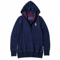 Ferrari｜フェラーリ ウィメンズ プリント ホース フード セーター｜フーディ｜ネイビー