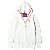 Ferrari｜フェラーリ ウィメンズ プリント ホース フード セーター｜フーディ｜ホワイト