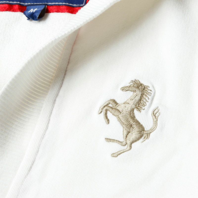 Ferrari｜フェラーリ ウィメンズ プリント ホース フード セーター｜フーディ｜ホワイト