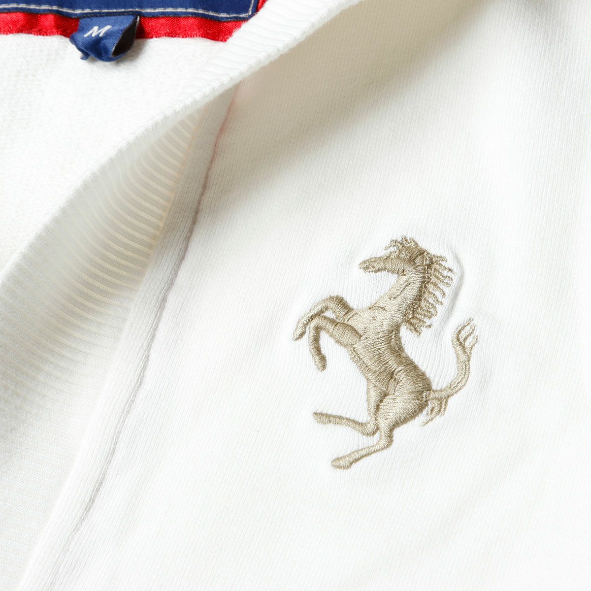 Ferrari｜フェラーリ ウィメンズ プリント ホース フード セーター｜フーディ｜ホワイト