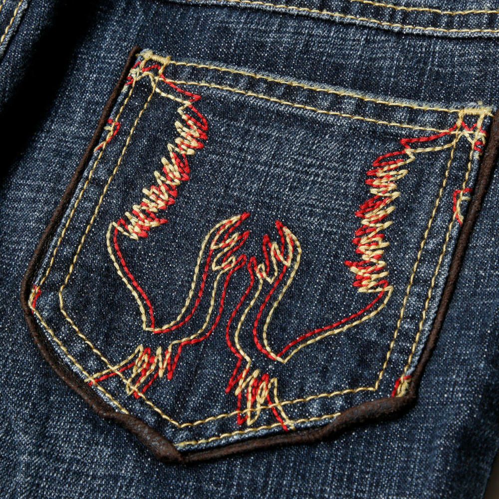 Ferrari｜フェラーリ キッズ プリント ホース デニムパンツ｜インディゴ