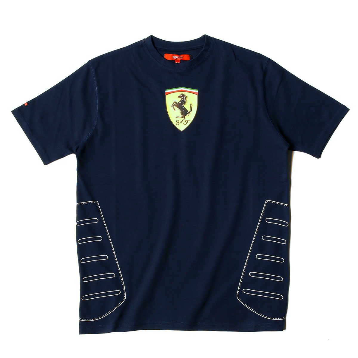 Ferrari｜フェラーリ キッズ セントラル スクデット Tシャツ｜ネイビー
