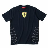 Ferrari｜フェラーリ キッズ セントラル スクデット Tシャツ｜ダークネイビー
