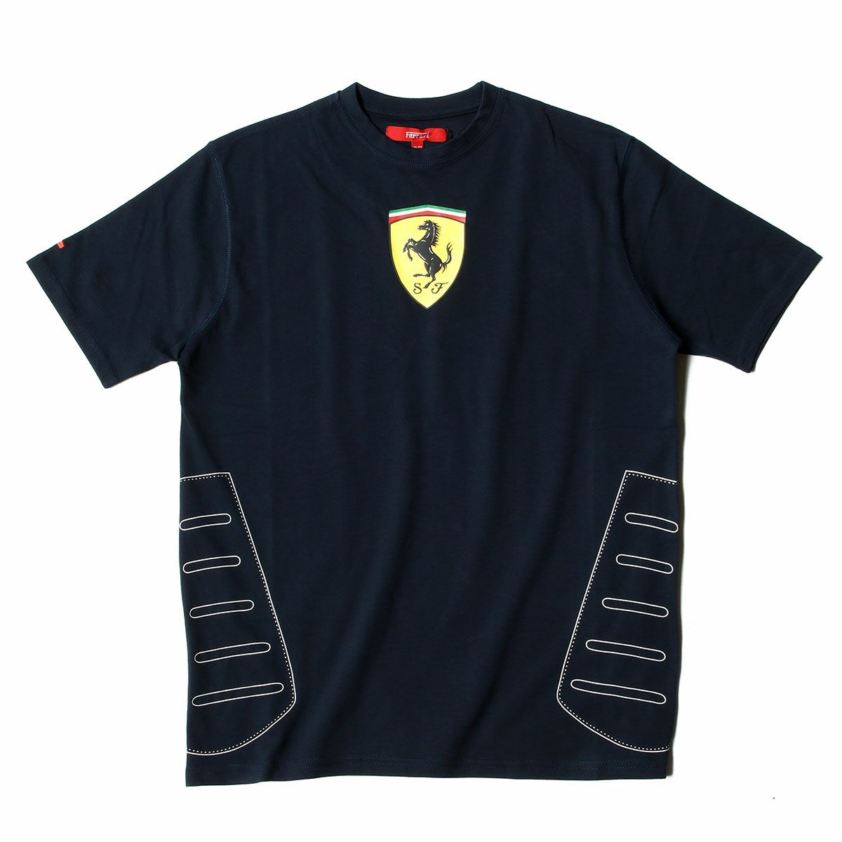 Ferrari｜フェラーリ キッズ セントラル スクデット Tシャツ｜ダークネイビー