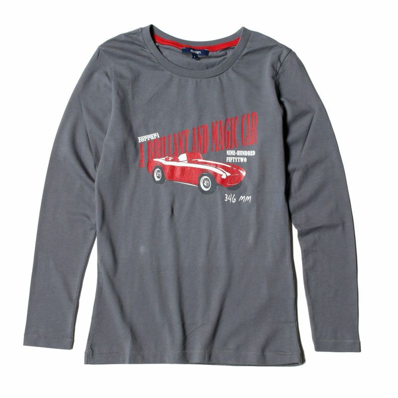 Ferrari｜フェラーリ レディース MAGIC ロングスリーブ Tシャツ｜ロングスリーブ｜グレー
