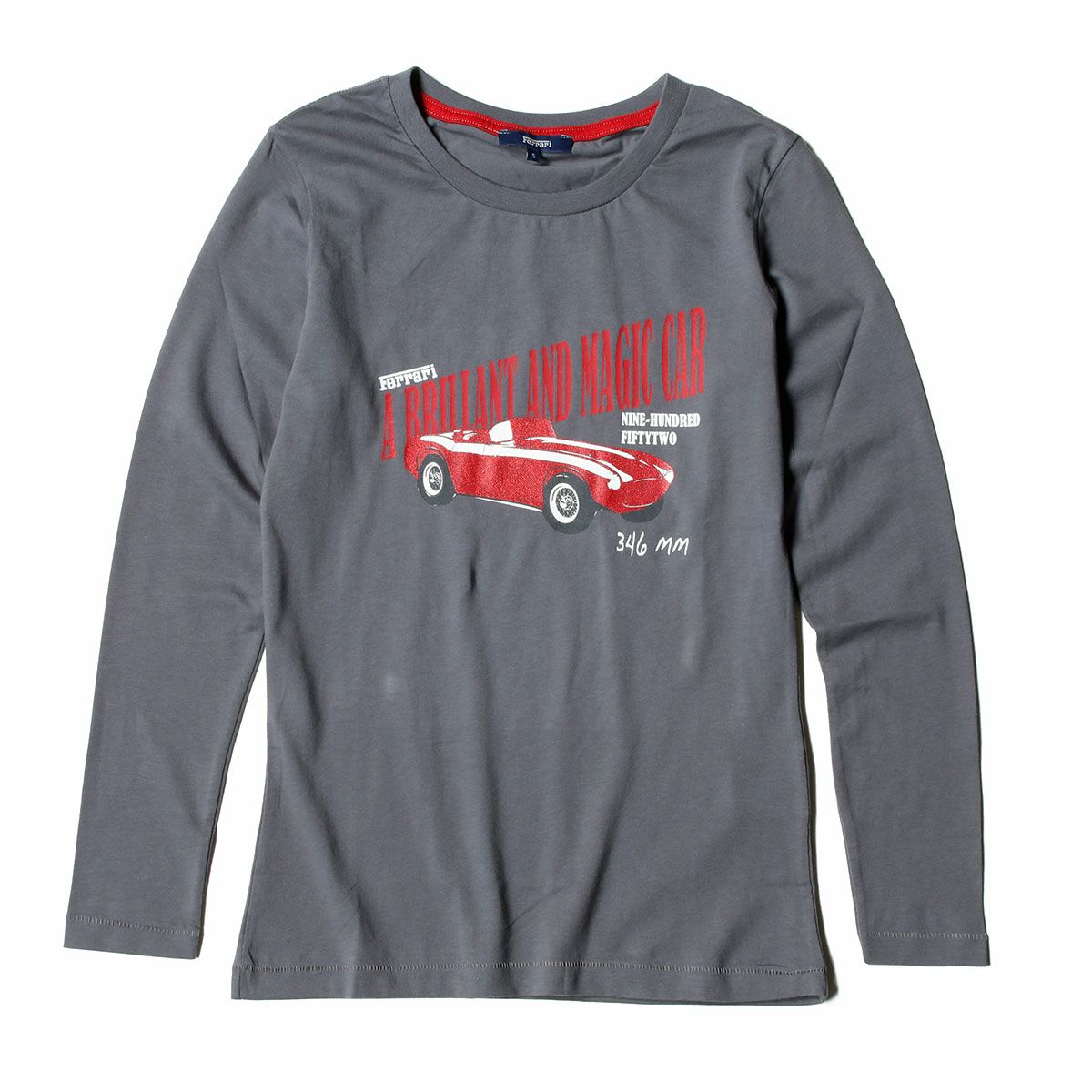 Ferrari｜フェラーリ レディース MAGIC ロングスリーブ Tシャツ｜ロングスリーブ｜グレー